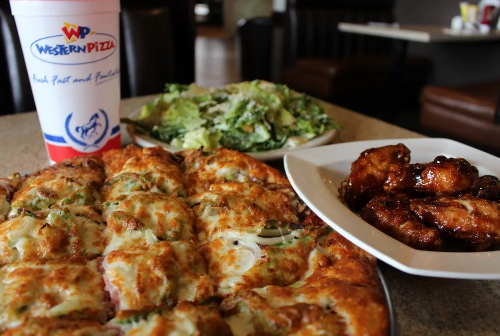 BBQ Chicken Pizza at Western Pizza Red Deer Alberta