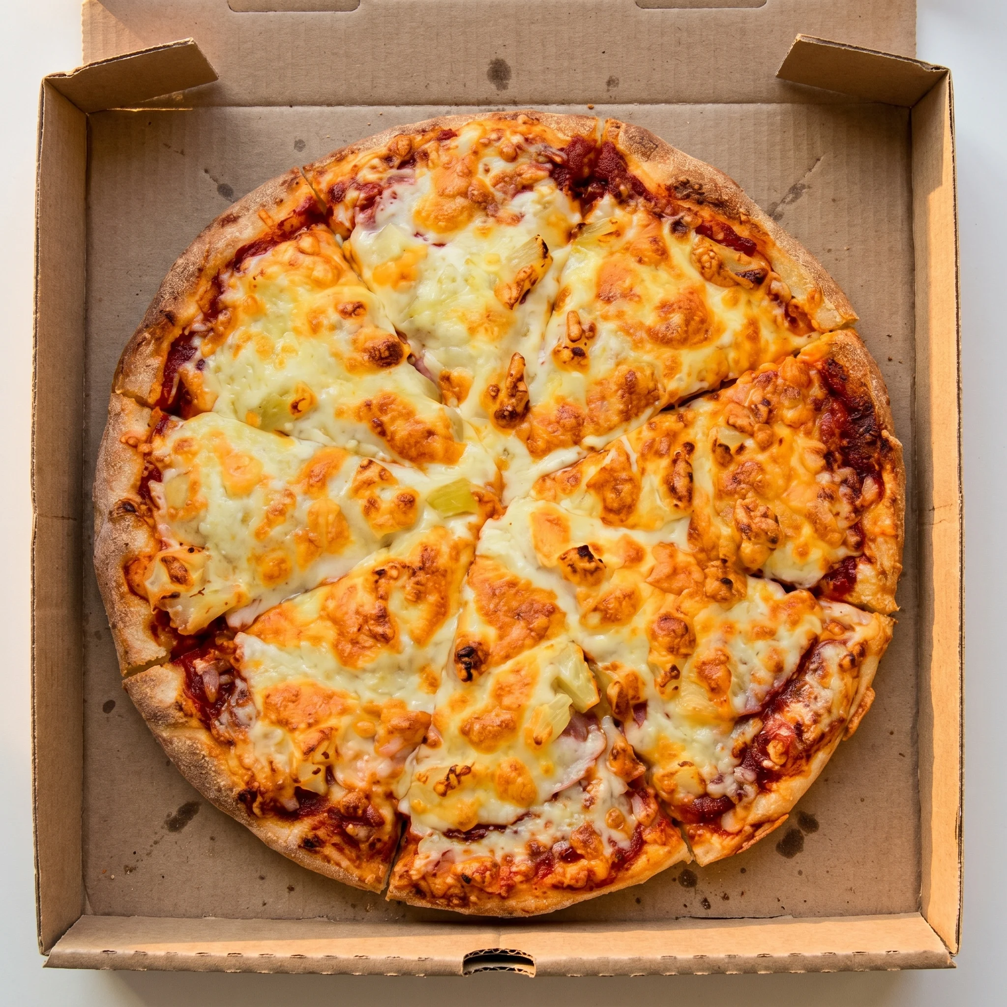 Ham & Pineapple Pizza at Western Pizza Red Deer — classic Hawaiian-style pizza on homemade crust